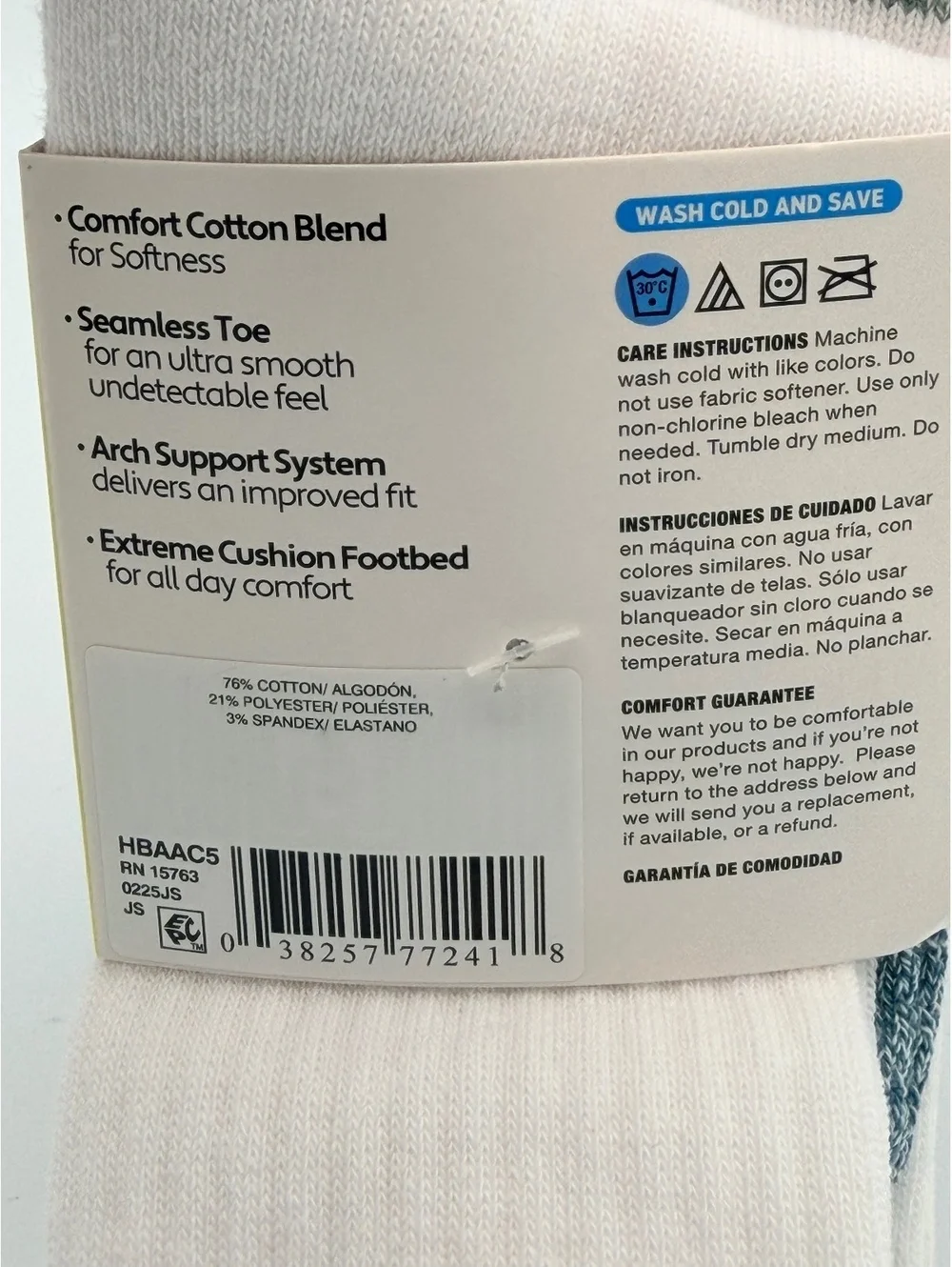 Hanes Absolute Active Boys' Crew Socks 5 Pack Size L/G 3-9